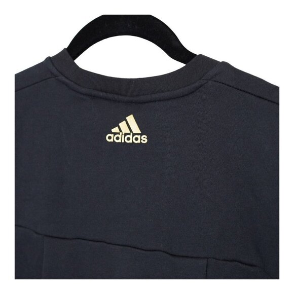 NWT Adidas glam sweat Women's Black Side Button Sweatshirt Size S - Picture 8 of 14